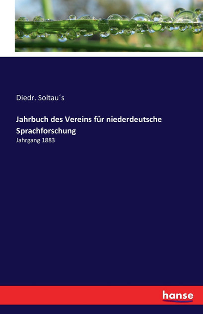 Jahrbuch des Vereins für niederdeutsche Sprachforschung Jahrbuch des Vereins für niederdeutsche Sprachforschung