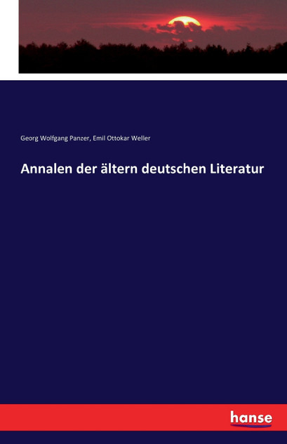 Annalen der ältern deutschen Literatur Annalen der ältern deutschen Literatur