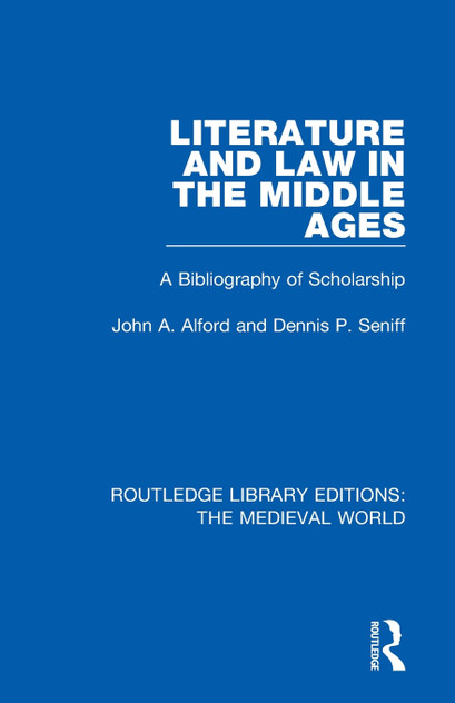 Literature and Law in the Middle Ages Literature and Law in the Middle Ages