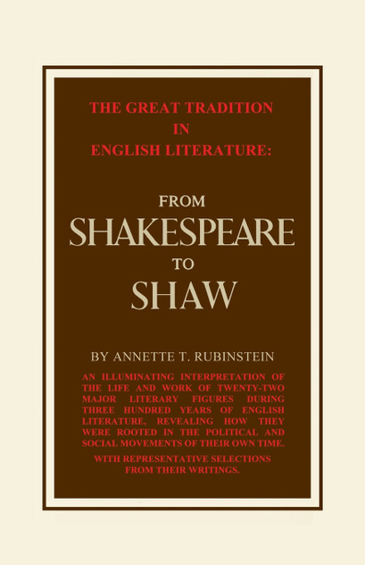 Great Tradition in English Lit Vol 2 Great Tradition in English Lit Vol 2