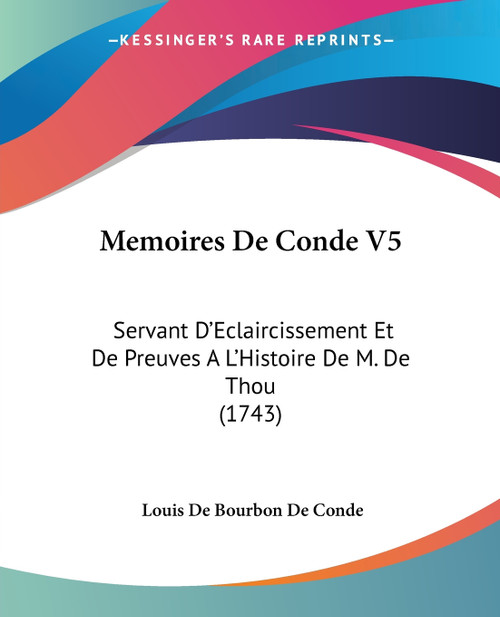 Memoires De Conde V5 Memoires De Conde V5