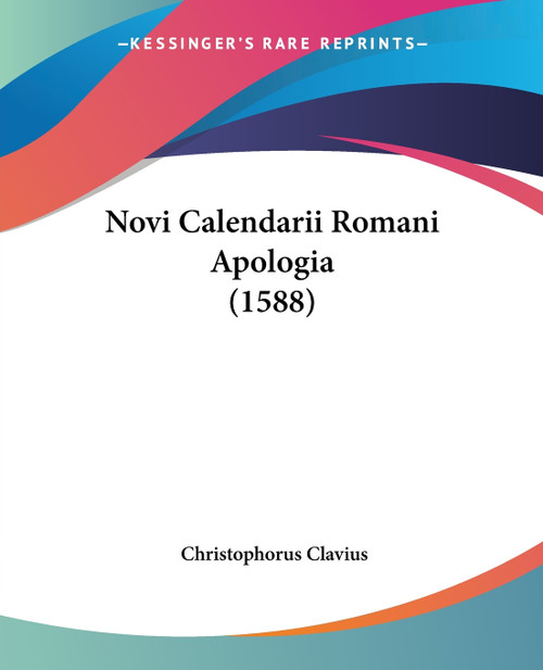 Novi Calendarii Romani Apologia (1588)