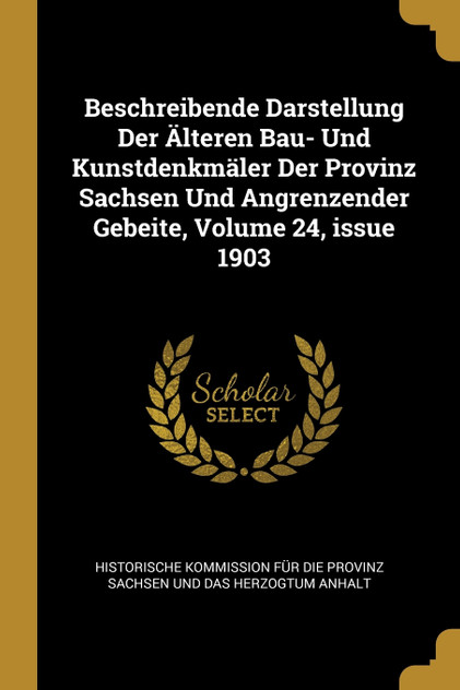 Beschreibende Darstellung Der Älteren Bau- Und Kunstdenkmäler Der Provinz Sachsen Und Angrenzender Gebeite, Volume 24, issue 1903