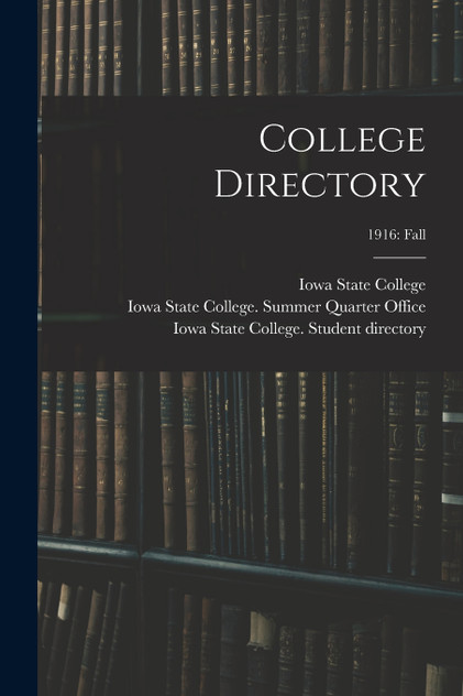 College Directory; 1916 College Directory; 1916