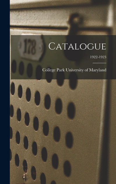 Catalogue; 1922-1923 Catalogue; 1922-1923
