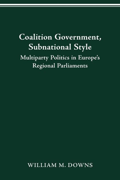 COALITION GOVERNMENT, SUBNATIONAL STYLE