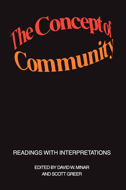 The Concept of Community