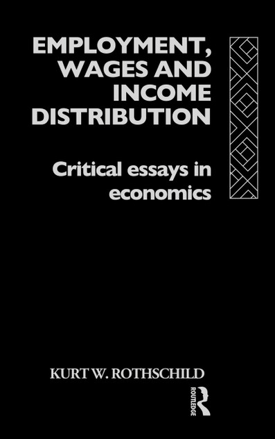 Employment, Wages and Income Distribution Employment, Wages and Income Distribution