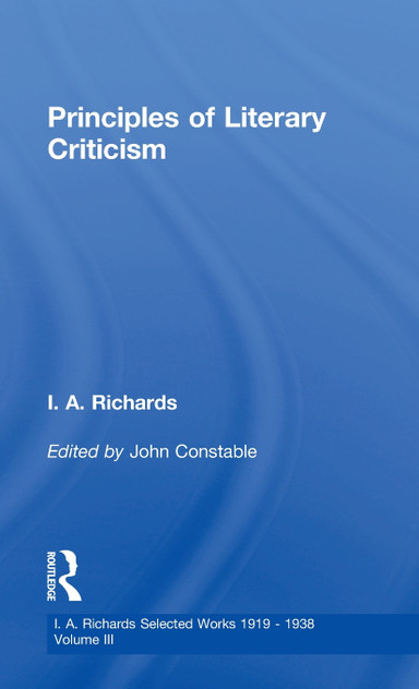 Principles of Literary Criticism V3 Principles of Literary Criticism V3