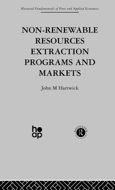 Non-Renewable Resources Extraction Programs and Markets