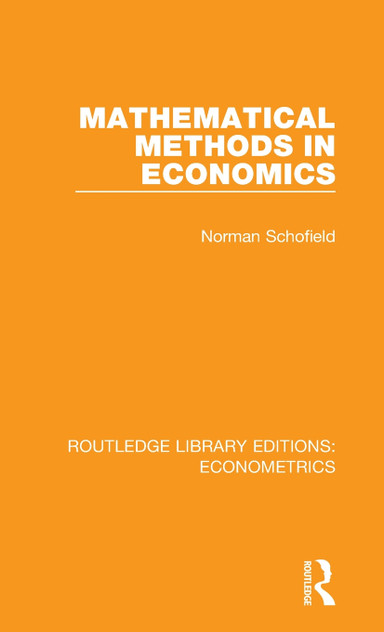 Mathematical Methods in Economics