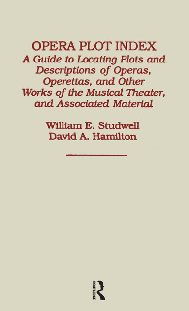 Opera Plot Index Opera Plot Index
