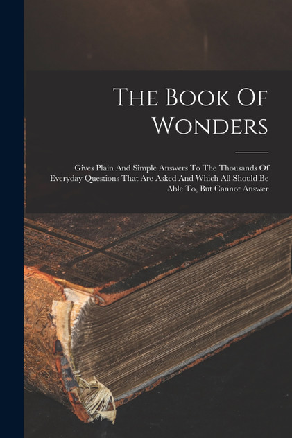 The Book Of Wonders The Book Of Wonders