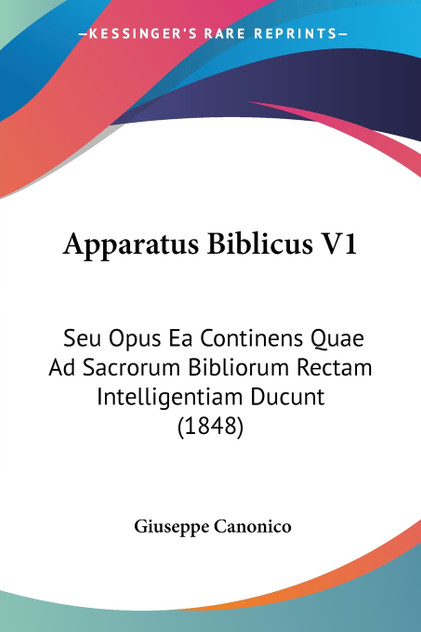 Apparatus Biblicus V1 Apparatus Biblicus V1