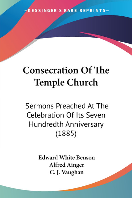 Consecration Of The Temple Church Consecration Of The Temple Church