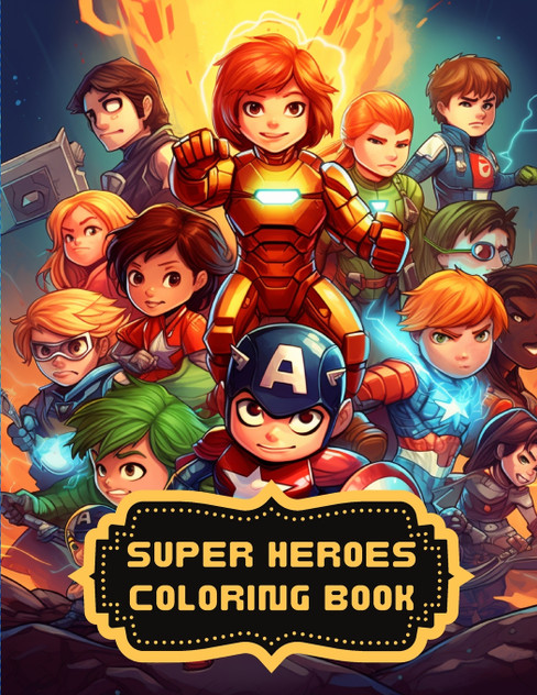 Super Heroes Coloring Book Super Heroes Coloring Book