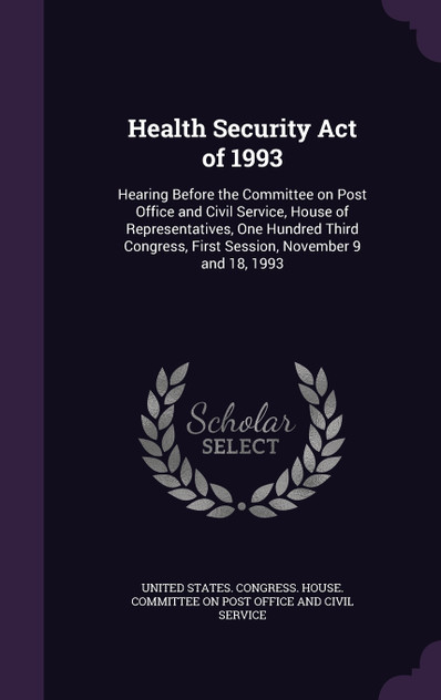 Health Security Act of 1993