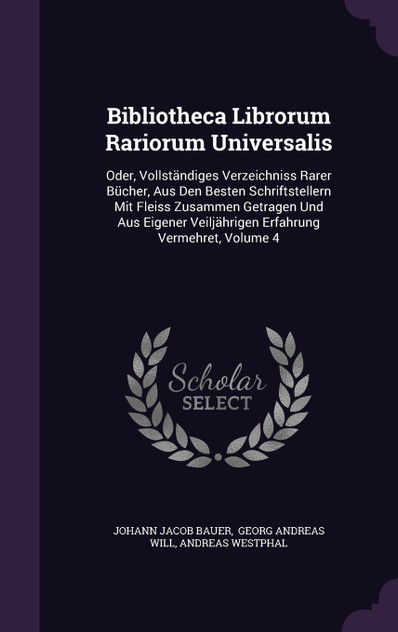 Bibliotheca Librorum Rariorum Universalis Bibliotheca Librorum Rariorum Universalis