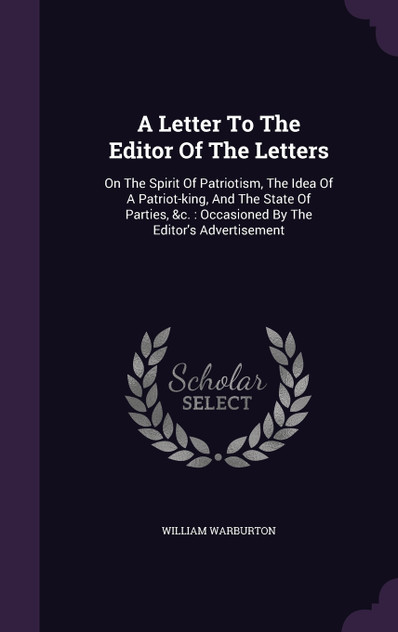 A Letter To The Editor Of The Letters A Letter To The Editor Of The Letters