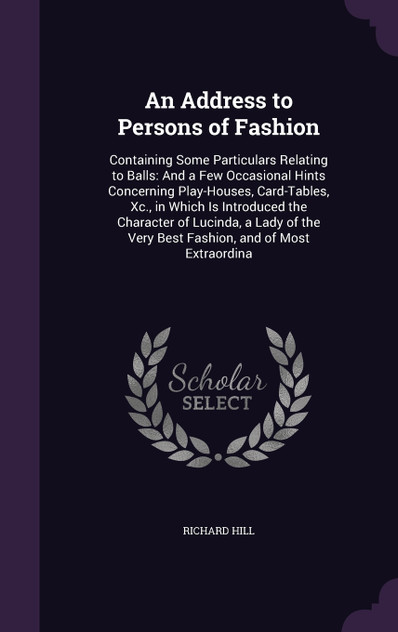 An Address to Persons of Fashion An Address to Persons of Fashion