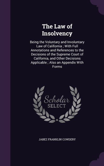 The Law of Insolvency The Law of Insolvency