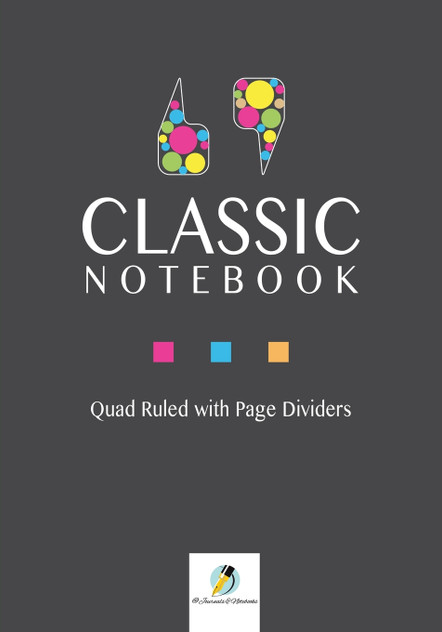 Classic Notebook Quad Ruled with Page Dividers Classic Notebook Quad Ruled with Page Dividers