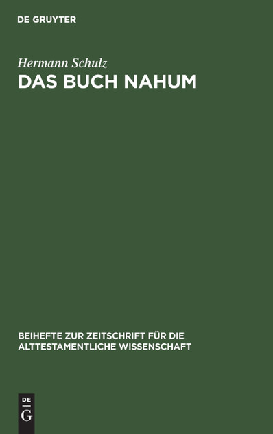 Das Buch Nahum Das Buch Nahum
