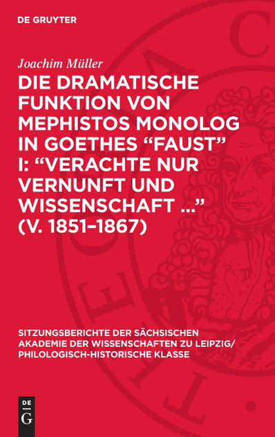 Die dramatische Funktion von Mephistos Monolog in Goethes „Faust" I Die dramatische Funktion von Mephistos Monolog in Goethes „Faust" I