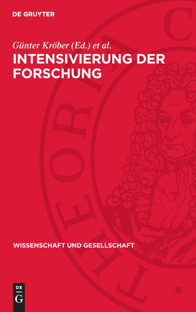 Intensivierung der Forschung Intensivierung der Forschung