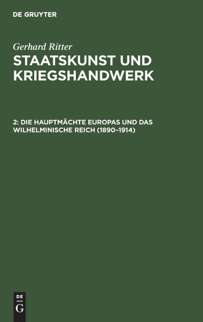 Die Hauptmächte Europas und das wilhelminische Reich (1890-1914)