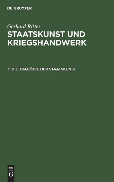 Die Tragödie der Staatskunst Die Tragödie der Staatskunst