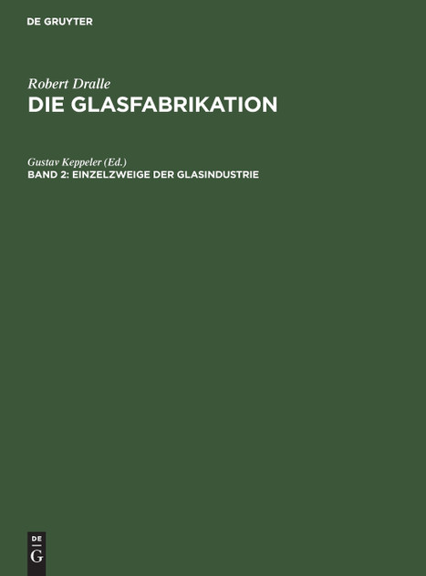 Einzelzweige der Glasindustrie