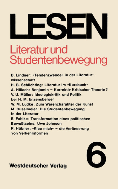 Literatur und Studentenbewegung