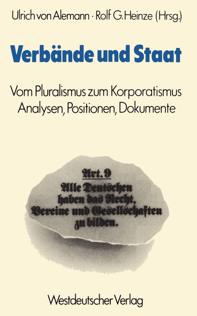 Verbände und Staat Verbände und Staat