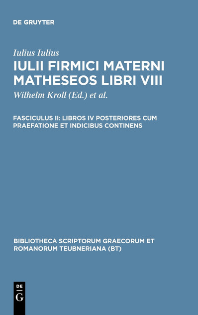 Libros IV posteriores cum praefatione et indicibus continens