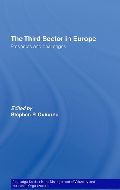 The Third Sector in Europe The Third Sector in Europe
