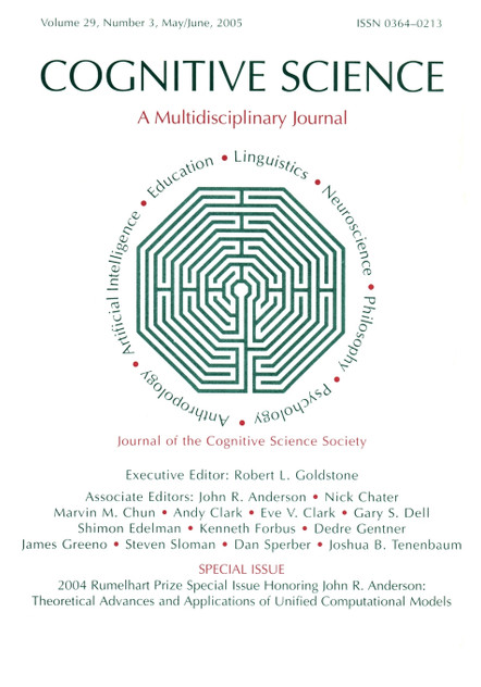 2004 Rumelhart Prize Special Issue Honoring John R. Anderson