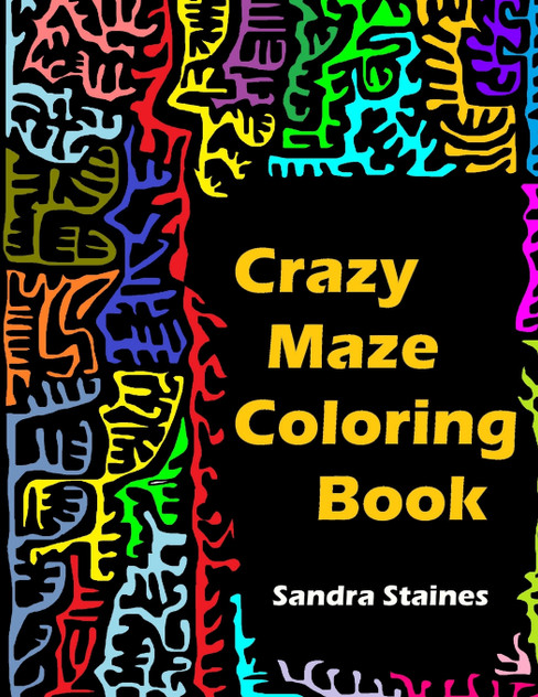Crazy Maze Coloring Book