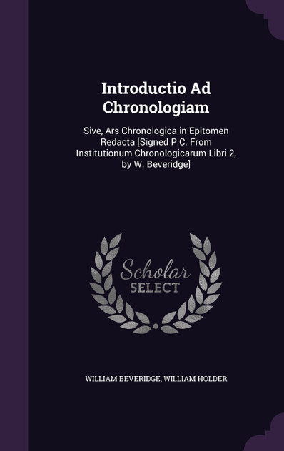 Introductio Ad Chronologiam Introductio Ad Chronologiam