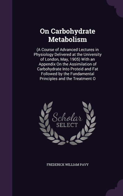 On Carbohydrate Metabolism