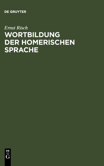 Wortbildung Der Homerischen Sprache Wortbildung Der Homerischen Sprache