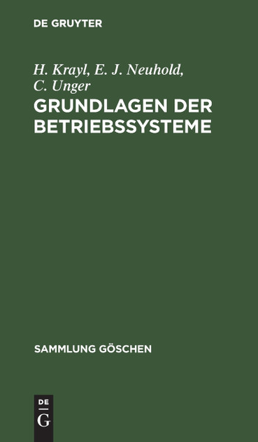 Grundlagen der Betriebssysteme Grundlagen der Betriebssysteme