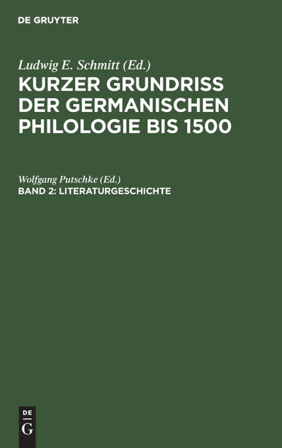Literaturgeschichte Literaturgeschichte
