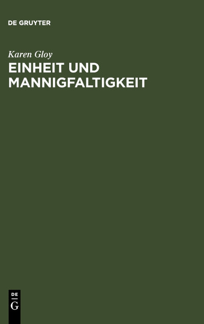 Einheit und Mannigfaltigkeit Einheit und Mannigfaltigkeit