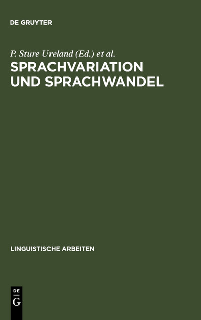Sprachvariation und Sprachwandel Sprachvariation und Sprachwandel