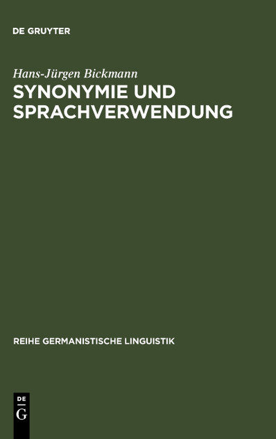 Synonymie und Sprachverwendung