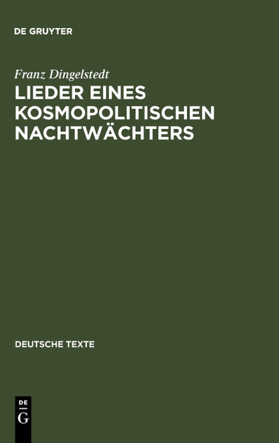 Lieder eines kosmopolitischen Nachtwächters