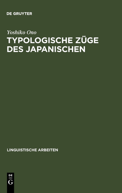Typologische Züge des Japanischen