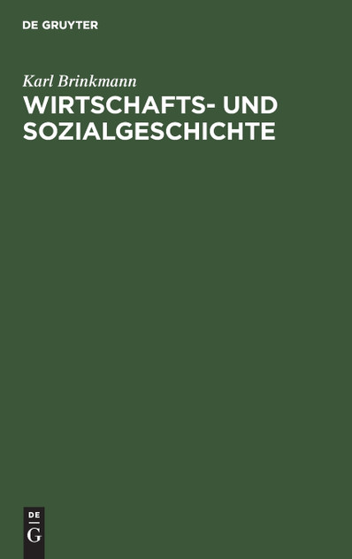 Wirtschafts- und Sozialgeschichte Wirtschafts- und Sozialgeschichte