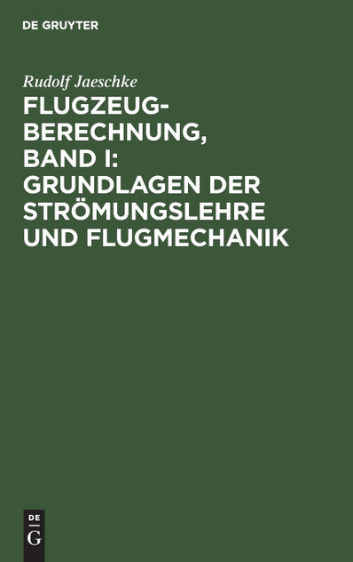 Flugzeugberechnung, Band I